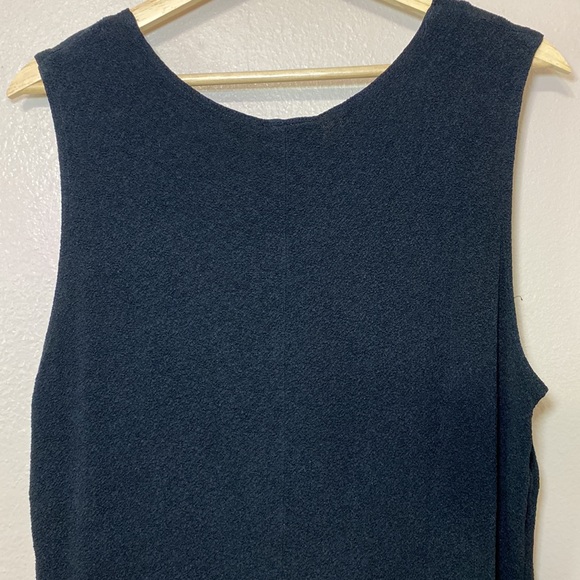 KATHRYN DEENE NEW YORK - BLACK SLEEVELESS KNEE LENGTH SHEATH DRESS - Picture 9 of 16